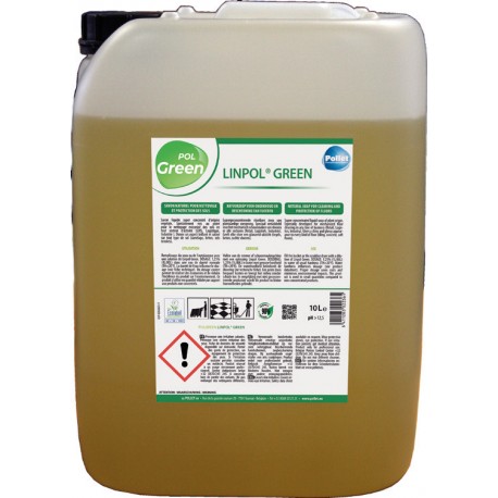 LINPOL GREEN Savon liquide concentré pour sols - Bidon 10L