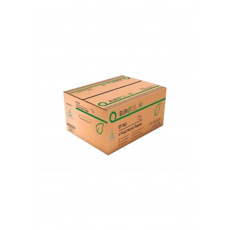 EMP 2 pl. g/c en V EUROCEL Ecolabel Havane 21x21cm - Ct 3000fts