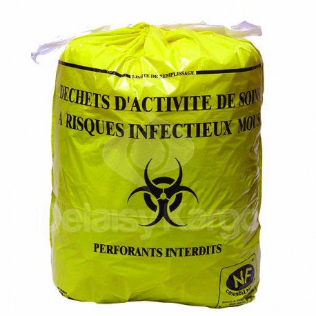  Sac Poubelle Jaune 50l