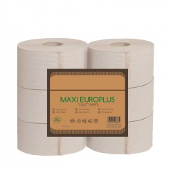 MAXI JUMBO EUROCEL PH Gaufré Ecolabel Havane  240m - 6 rlx 