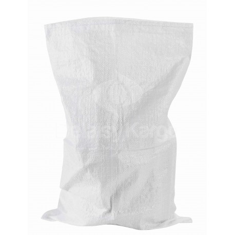 Sac gravats 80L blanc PP tissé 5500x950mm Pqt de 10 Sacs