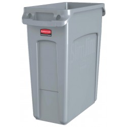 Collecteur gris  SLIM JIM avec conduits d'aérations 60L