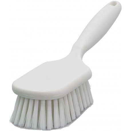 Brosse polyester mi-dur à manche / Monture PP 26cm / Gamme alim.