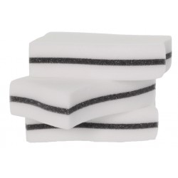 Eponge gommante blanche - Sachet de 3