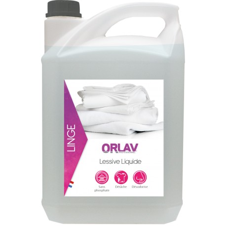 Lessive liquide enzymatique super active ORLAV - 201 - Bidon 5L