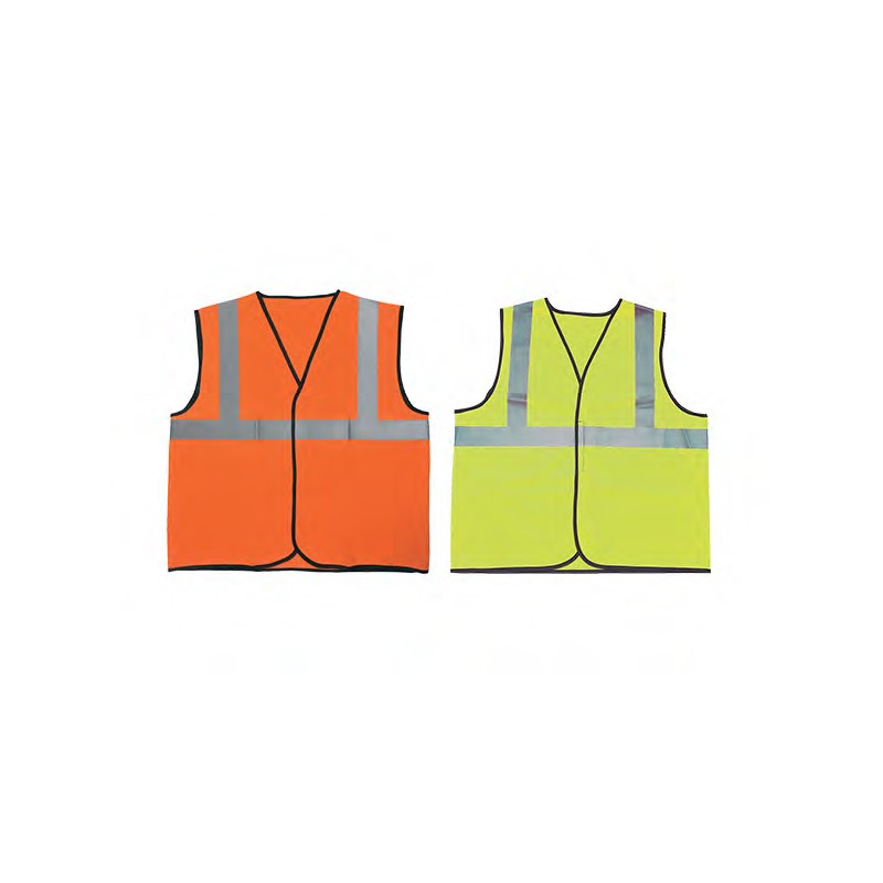 Gilet sécurité avec bandes rétro-réfléchissantes