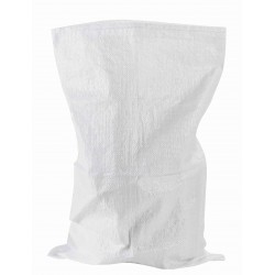 Sacs à gravats PP 80L 55x95 tissé blanc 10 X100-Balle de 1000