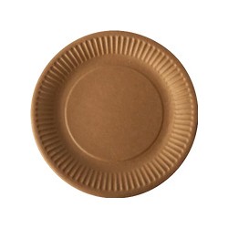 Assiette kraft biodegradable D18 -Colis de 900