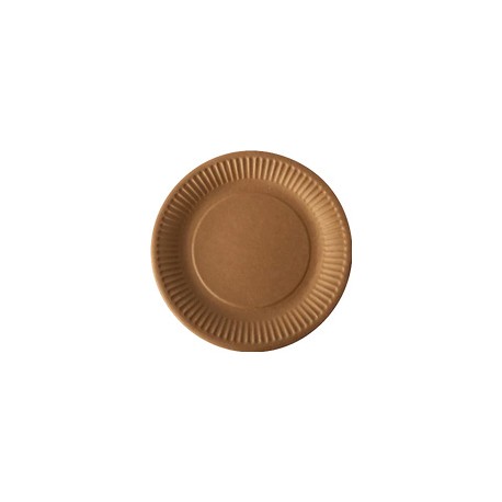 Assiette kraft biodegradable D18 -Colis de 900