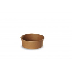 Pot rond kraft brun 1100 ml (Ø165X65 mm) - Colis 300
