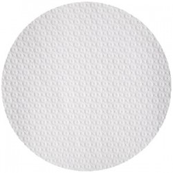 Nappe papier blanc ronde bords droits - gaufré -  Ø120 - Paquet 250