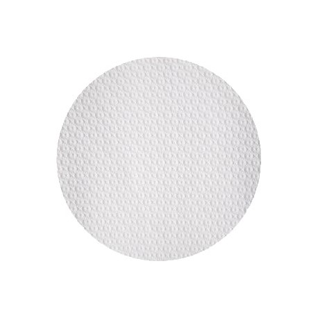 Nappe papier blanc ronde bords droits - gaufré -  Ø120 - Paquet 250