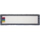 Frange microfibre fine Bleu  velcro 30 cm