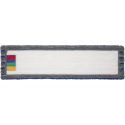 Frange microfibre fine Bleu  velcro 30 cm