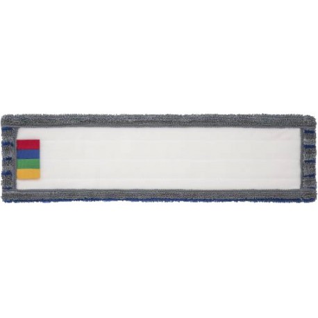 Frange microfibre fine Bleu  velcro 30 cm