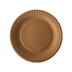 Assiette kraft biodegradable D23 - Ct de 700