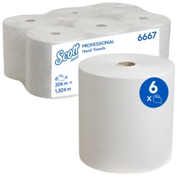 Essuie-mains 1pli  SCOTT 304 m -6667- Colis de 6