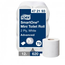 PH Tork SmartOne® Mini blanc 2 plis T9 620fts- ECOLABEL - Colis de 12