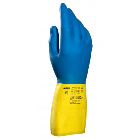 Gant latex 33cm bi-couleur MAPA ALTO 405 (6 à 9) - 1 paire