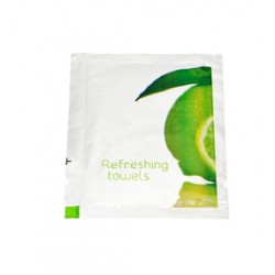 Serviette rafraichissante parfum citron - Ct. de 1000