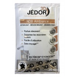 Dosettes 20ml détergent surodorant bactéricide 3D JEDOR -  Ct de 250