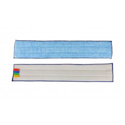 Frange microfibre bleu velcro L 60cm