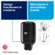 Distributeur mini pour savon liquide /NOIR ABS / S2