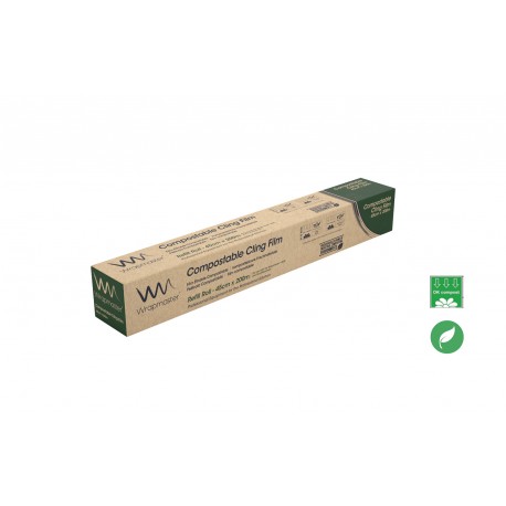 Film Étirable Compostable Wrapmaster® - 45cm x 200m - Ct 6