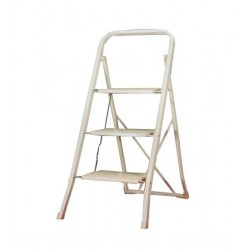 Marchepied 3 marches caoutchouc anti-d&eacute;rapantes /garde corps