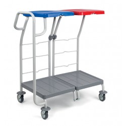 Chariot ramassage linge 2x70 lt 