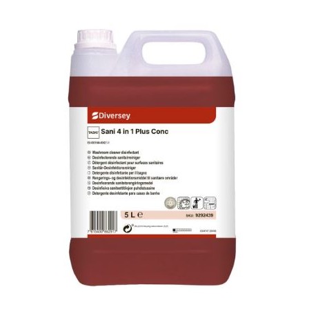 Détergent détartrant désinfectant sanitaires TASKI SANI 4IN1 PLUS-B5L